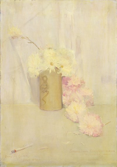 烟雾和菊花 作者 查尔斯·爱德华·康德