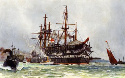 1901年德文波特的旧Implacable（Duguay Trouin） 作者 查尔斯·爱德华·迪克森