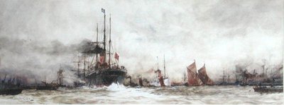 泰晤士河在Blackwall Reach 作者 查尔斯·爱德华·迪克森
