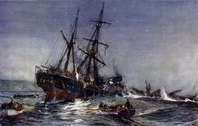 1852年伯肯黑德的残骸 作者 查尔斯·爱德华·迪克森