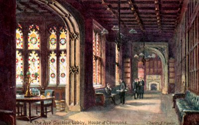 Aye Division Lobby，House of Commons 作者 查尔斯·埃德温·弗洛尔