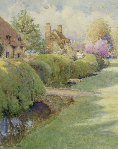 The Box Hedge，Warborough，Oxon 作者 查尔斯·埃德温·弗洛尔