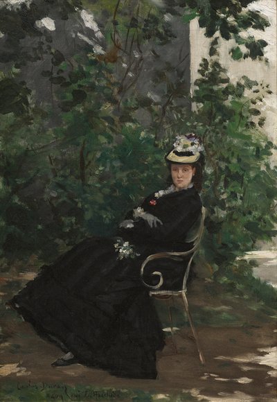 Alice Hoschede夫人的肖像，c.1872-78 作者 查尔斯·埃米尔·奥古斯特·卡洛勒斯·杜兰