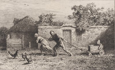 船员，1865年。 作者 查尔斯·埃米尔·雅克