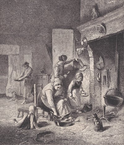 Gruel，来自Le Magasin Pittoresque，约1852年。 作者 查尔斯·埃米尔·雅克
