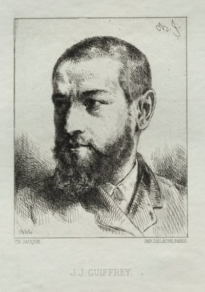 约翰·吉弗里（JJ Guiffrey），1866年。 作者 查尔斯·埃米尔·雅克