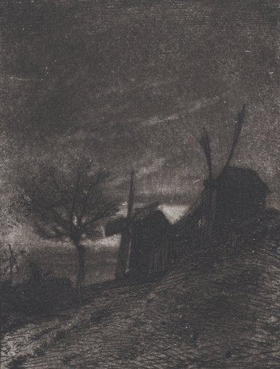 米尔斯在蒙马特，1846年。 作者 查尔斯·埃米尔·雅克