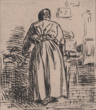 熨烫的女人》，1843年。 作者 查尔斯·埃米尔·雅克
