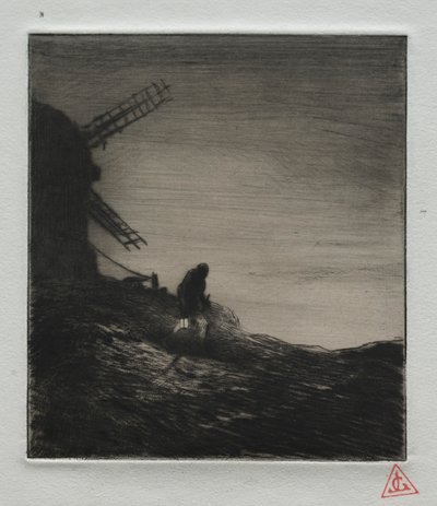 磨坊（1848）。 作者 查尔斯·埃米尔·雅克