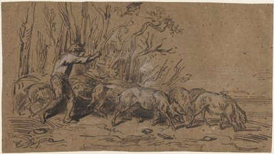 松露聚会c。 1849年。 作者 查尔斯·埃米尔·雅克