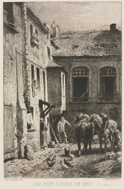 1865年，巴黎法院。 作者 查尔斯·埃米尔·雅克