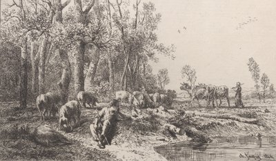 1864年冬天。 作者 查尔斯·埃米尔·雅克