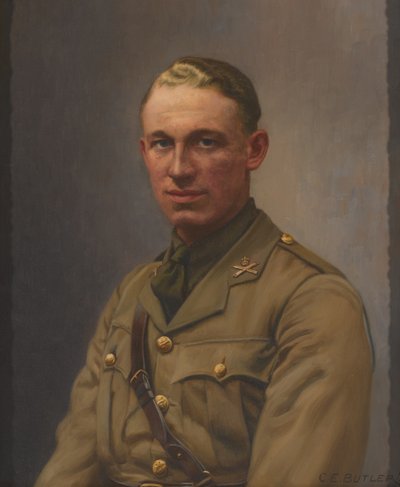 机枪兵团和米德塞克斯团的艾尔·鲍比中尉，约1917年 作者 查尔斯·欧内斯特·巴特勒