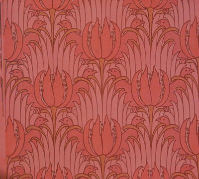 Voysey 设计的维多利亚壁纸 作者 查尔斯·弗朗西斯·安妮斯利·沃西