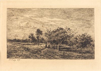奥维尔的苹果树 (Pommiers a Auvers) 作者 查尔斯·弗朗索瓦·杜比尼
