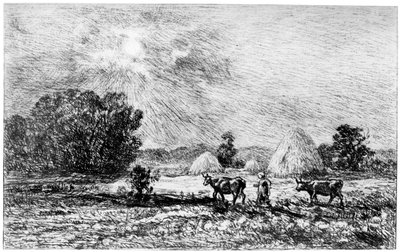 1840-1875年1924年在瓦尔蒙多瓦的克莱尔·德·吕恩 作者 查尔斯·弗朗索瓦·杜比尼