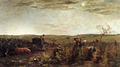勃艮第收获 查尔斯·弗朗索瓦·多比尼 (Charles Francois Daubigny) (1817-1878) 1863 年 1,72x2,94 m 巴黎，奥赛博物馆 作者 查尔斯·弗朗索瓦·杜比尼