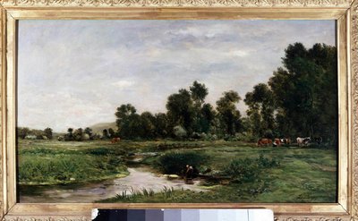 La vallee de l“ Charles Francois Daubigny的绘画作品 作者 查尔斯·弗朗索瓦·杜比尼