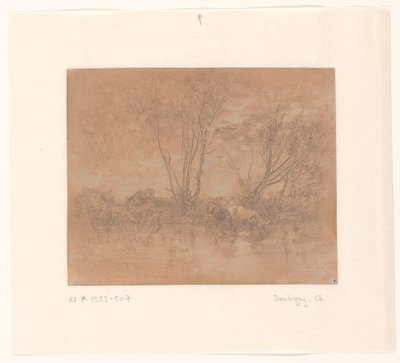 饮牛景观
Vaches à l
