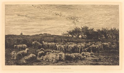 大羊圈(Le Grand parc a moutons) 作者 查尔斯·弗朗索瓦·杜比尼