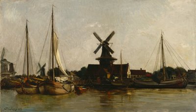 米尔斯在多德雷赫特，1872年 作者 查尔斯·弗朗索瓦·杜比尼