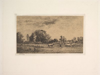 月出，1861年。 作者 查尔斯·弗朗索瓦·杜比尼