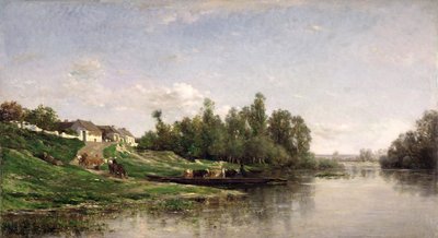 河景，1859年 作者 查尔斯·弗朗索瓦·杜比尼