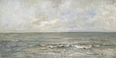 海景。 1876年 作者 查尔斯·弗朗索瓦·杜比尼
