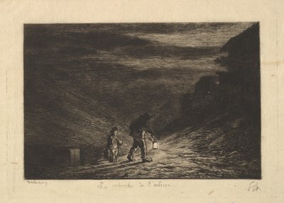 《寻找旅馆》，1861年。 作者 查尔斯·弗朗索瓦·杜比尼