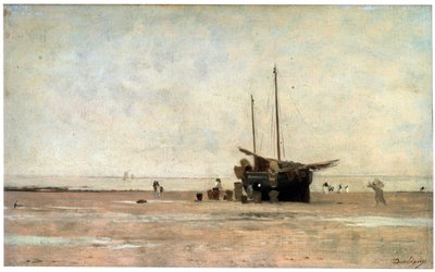 海滨，1860年代末1870年代初。 作者 查尔斯·弗朗索瓦·杜比尼
