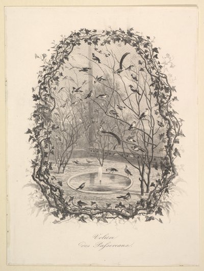 麻雀舍，1843年。 作者 查尔斯·弗朗索瓦·杜比尼