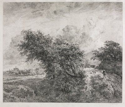 灌木丛，1855年。 作者 查尔斯·弗朗索瓦·杜比尼