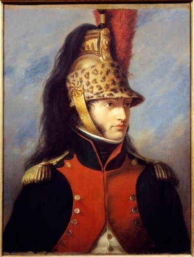 Portrait of Louis Bonaparte (1778-1846) in uniform of colonel of the 5th regiment of dragons Painting by Charles Francois Jalabert (1819-1901) 1852 Malmaison musee du chateau - Portrait of Louis Bonaparte (1778-1846) in the uniform of colonel of the 5th re 作者 查尔斯·弗朗索瓦·贾拉伯特