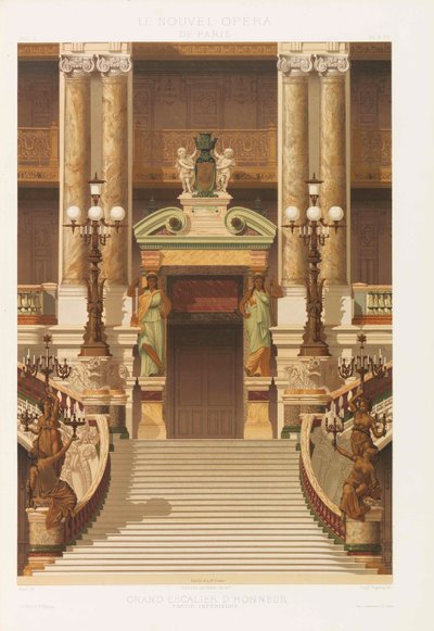 新的巴黎歌剧院，1880年。 作者 查尔斯·加尼尔