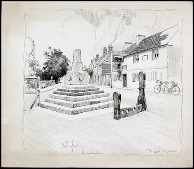 莱斯特郡博特斯福德市场十字架，1892-1933年 作者 查尔斯·乔治·哈珀