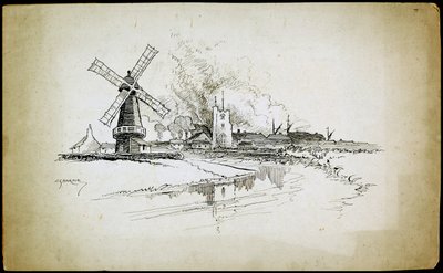 威灵顿风车，巴金，伦敦，1892-1933年 作者 查尔斯·乔治·哈珀