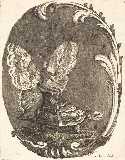 蝴蝶和乌龟》(Le Papillon et la Tortue) 作者 查尔斯·日尔曼·德·圣奥宾