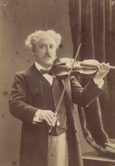 小提琴家和作曲家帕布罗-德-萨拉萨特的肖像，1844-1908年，约1890年。 作者 查尔斯·格舍尔