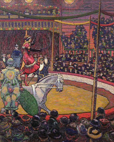 马戏团》，约 1913 年（布面油画） 作者 查尔斯·金纳
