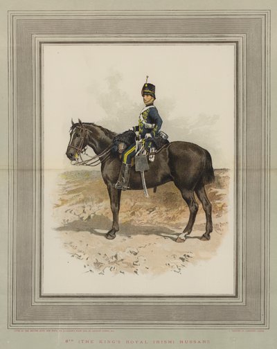 8号（国王的皇家爱尔兰人）Hu骑兵（chromolitho） 作者 Charles Green