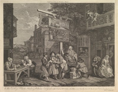 投票用画布，第二版：一次选举的四张画，1757年2月20日。 作者 查尔斯·格里尼翁