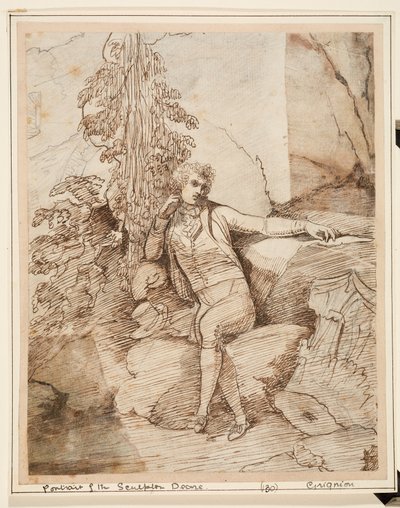 约翰-迪尔（1759-1798 年），雕塑家，约 1754-1804 年（纸本水墨画） 作者 查尔斯·格里尼翁