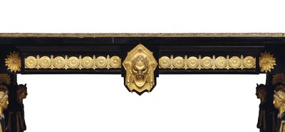 拿破仑三世表，由让·布兰德利（Jean Brandely）设计，镶嵌由E. Varlot，巴黎，约1850-75年（ormolu，镀金铜，乌木和梧桐） 作者 查尔斯·纪尧姆·迪尔