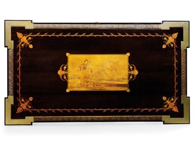 拿破仑三世表，由让·布兰德利（Jean Brandely）设计，镶嵌由E. Varlot，巴黎，约1850-75年（ormolu，镀金铜，乌木和梧桐） 作者 查尔斯·纪尧姆·迪尔