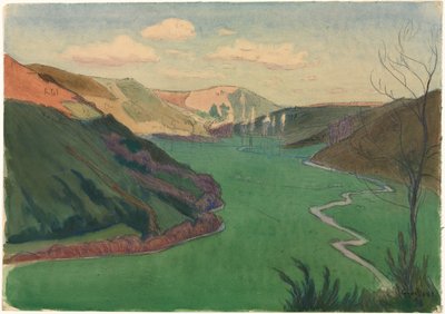 坎佩尔附近的Stangala山谷，1896年。 作者 查尔斯·古洛