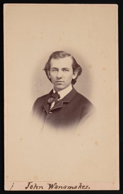 约翰-沃纳梅克1838-1922年的肖像，1864年和1866年之间。 作者 查尔斯H球员
