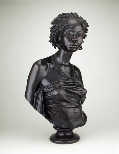 非洲妇女的半身像，1851年。 作者 Charles Henri Joseph Cordier