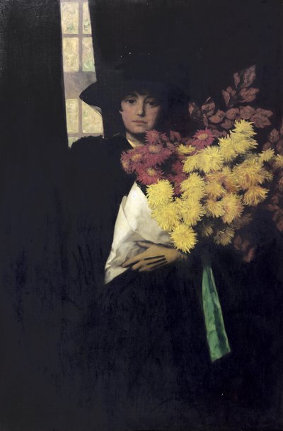 Chrysanthemums，c.1900 作者 查尔斯·亨利·马尔科姆·克尔