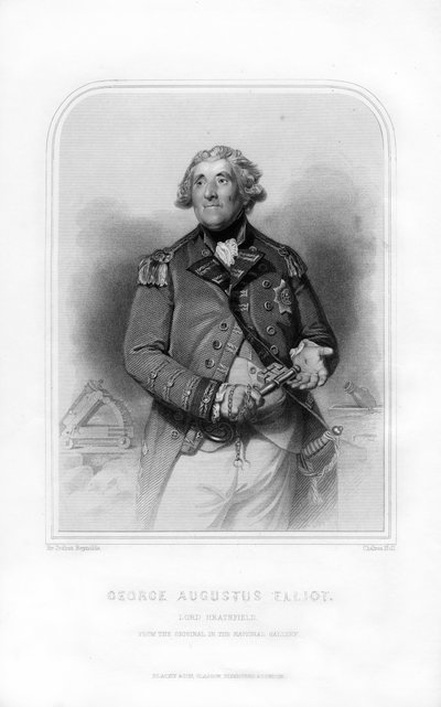 乔治·奥古斯都·埃利奥特（George Augustus Eliott），希思菲尔德第一男爵，苏格兰士兵，直布罗陀总督，1870年。 作者 查尔斯·霍尔