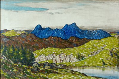 Langdale Pikes，1917 作者 查尔斯·约翰·霍姆斯